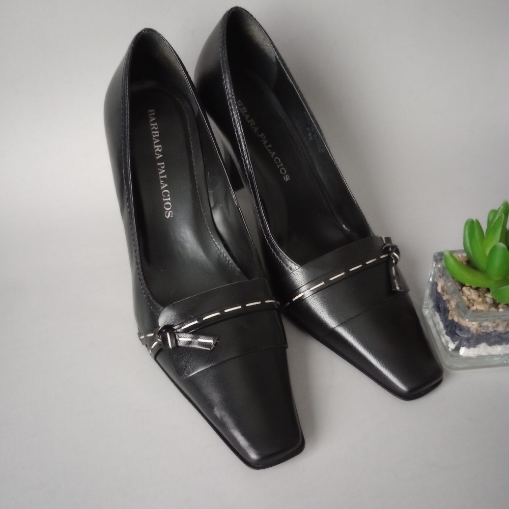 Heels Shoes Barbara Palacios    size 36 black Used One Time Looks New